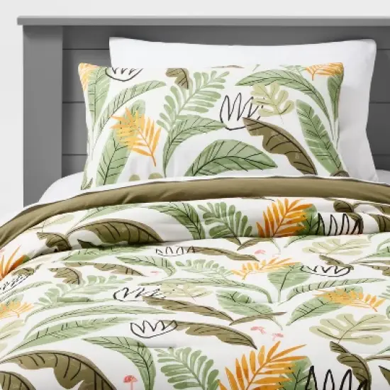 Botanical Garden Cotton Kids' Comforter Set Green - Pillowfort&trade; image {6}