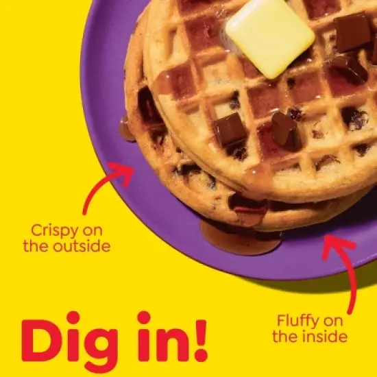Eggo Frozen Waffles Chocolatey Chip - 12.3oz/10ct image {3}