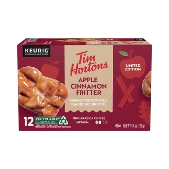 Tim Hortons Apple Cinnamon Fritter Medium Roast Keurig K-Cup Coffee Pods - 12ct image {5}