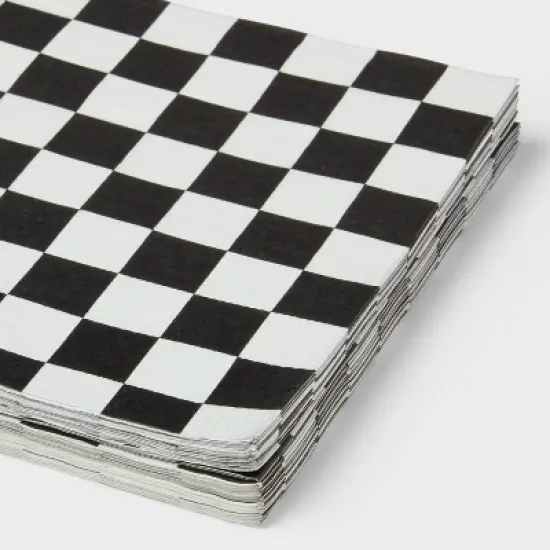 Checkered Print Lunch Napkin 30ct - Spritz&trade; image {2}