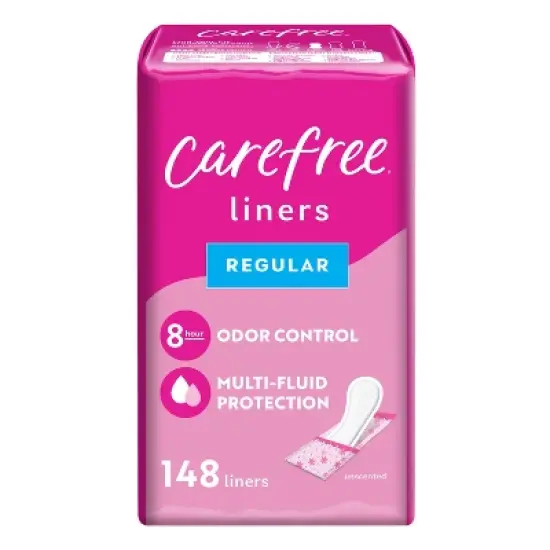 Carefree Regular Panty Liners Wrapped - Unscented - 148ct image {8}
