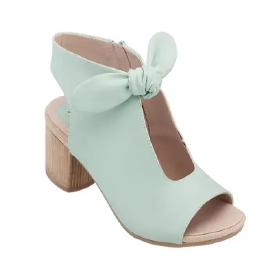 GC Shoes Kimora Bow-Tie Cut Out Block Heel Sandals image {13}