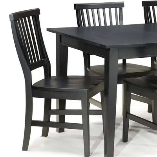 7pc Arts & Crafts Dining Set Black - Homestyles image {4}
