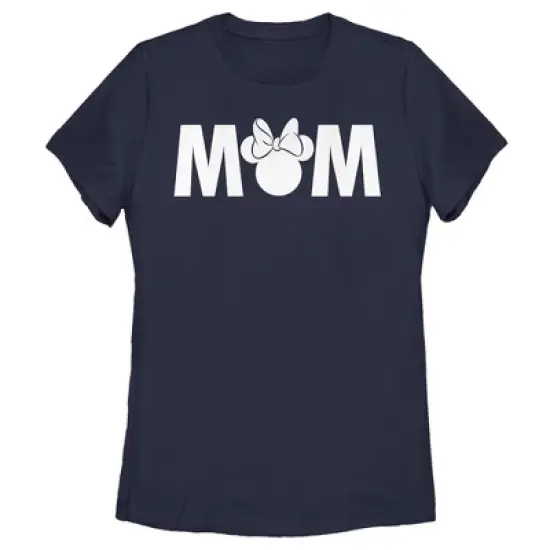 Women's Mickey & Friends Mother's Day Minnie Mouse Mom Navy T-Shirt image {3}