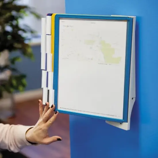 Durable Sherpa Wall-Mount Reference System 10 Panels 10 x 4 x 13 1/2 554100 image {8}