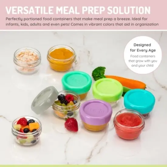 Melii Glass Baby Food Containers - 6pk - 2oz image {3}