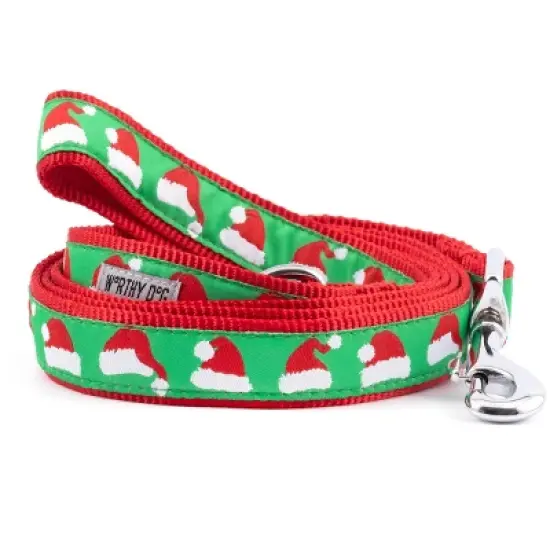 The Worthy Dog Santa Hats Dog Leash image {1}
