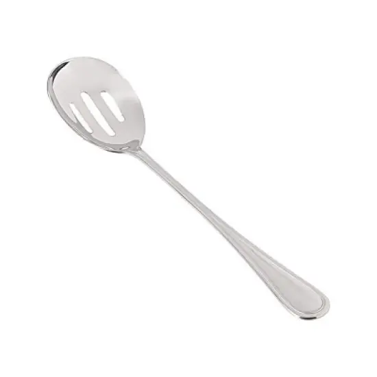 Winco Shangarila Banquet Slotted Spoon, 18/8 Extra Heavyweight image {2}