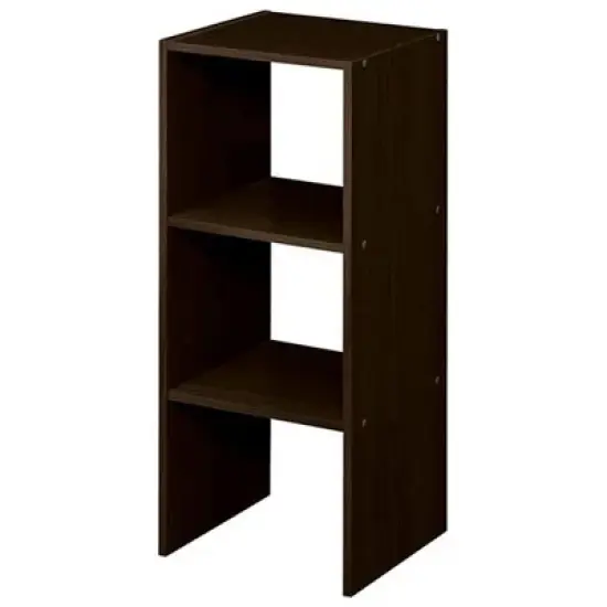 ClosetMaid 895600 Decorative Home Stackable 2-Cube Organizer Storage 31-Inch, Espresso image {1}