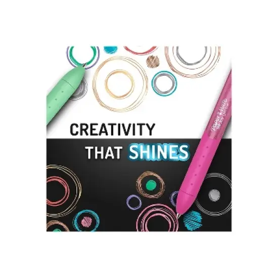 Paper Mate Inkjoy Metallic Retractable Gel Pen Medium Point 0.8mm Assorted Ink 10/Pack (2208638) image {5}