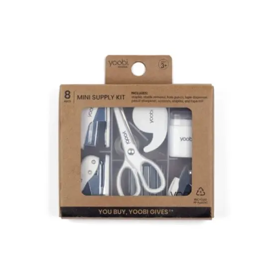 Yoobi Evolve 8pc Mini Supply Kit White image {2}