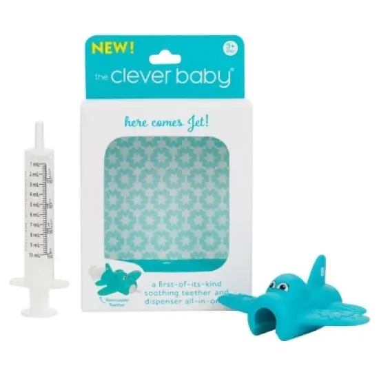 The Clever Baby Jet Medicine Dispenser and Teether - 2pc image {10}
