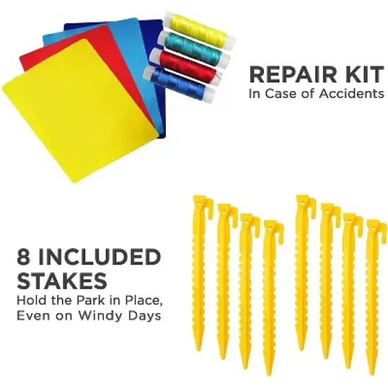 Sunny & Fun Mega Inflatable Kids Backyard Water Slide Park image {6}