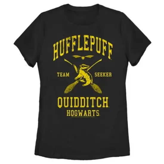 Women's Harry Potter Hufflepuff Quidditch Seeker T-Shirt image {3}