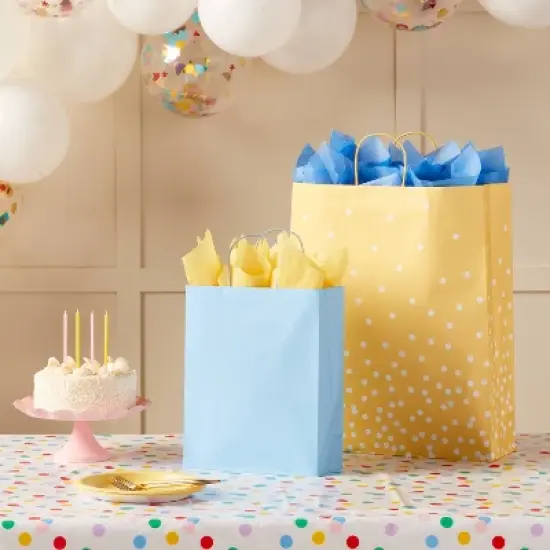 Large Small Gift Bag Solid Blue - Spritz&trade; image {1}