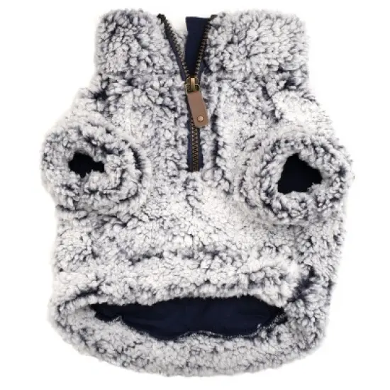 The Worthy Dog Cozy Wubby Fleece Quarter Zip Pullover image {2}