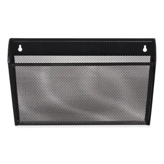 Universal Metal Mesh Wall File, Letter Size, 14" x 3.1" x 8.2", Black image {6}