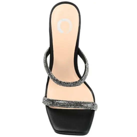 Journee Collection Womens Reena Tru Comfort Foam Open Toe High Stiletto Pumps image {3}