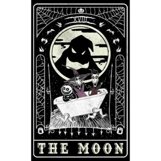 Men's The Nightmare Before Christmas Halloween Oogie Boogie and his Boys Moon Tarot Card Sweatshirt image {1}