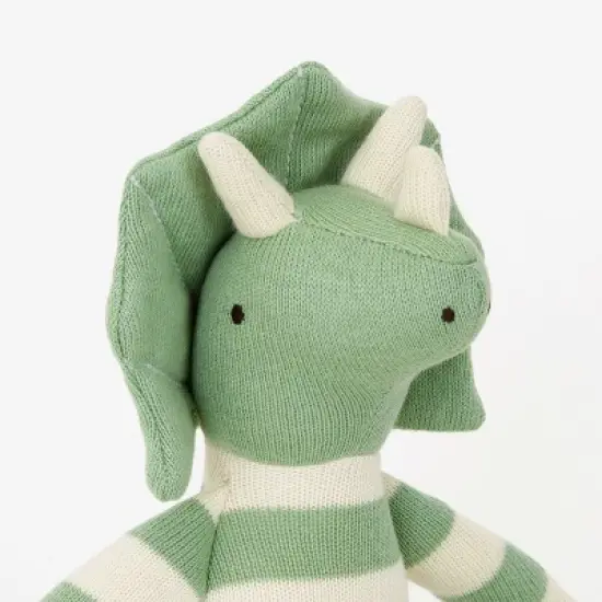 Meri Meri Small Triceratops Knitted Toy (Pack of 1) image {3}