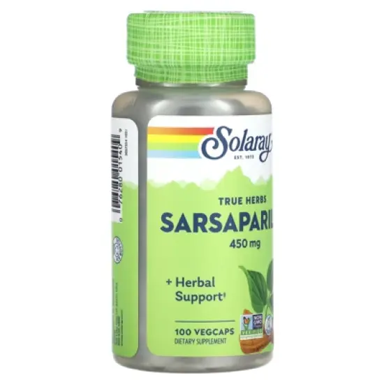 Solaray True Herbs, Sarsaparilla, 450 mg, 100 Vegcaps image {3}