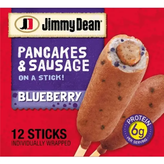 Jimmy Dean Frozen Blueberry Pancakes & Sausage On A Stick - 12ct image {11}