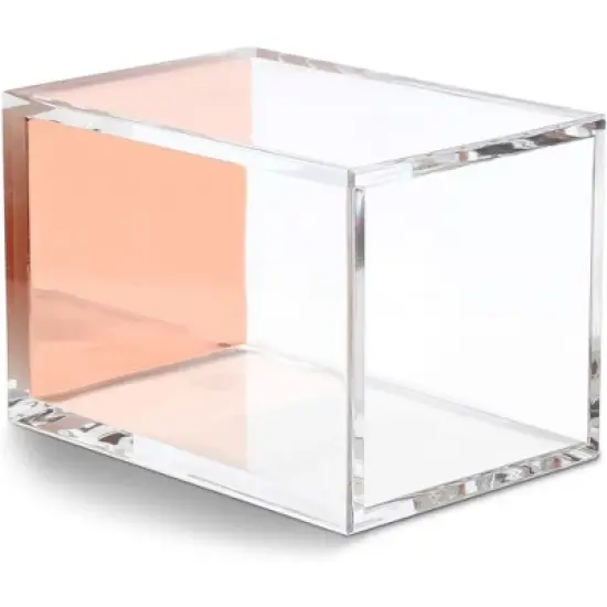 Juvale 2-Pack Acrylic Pencil Pen Holder Desk Stationery Office Organization, Rose Gold image {5}