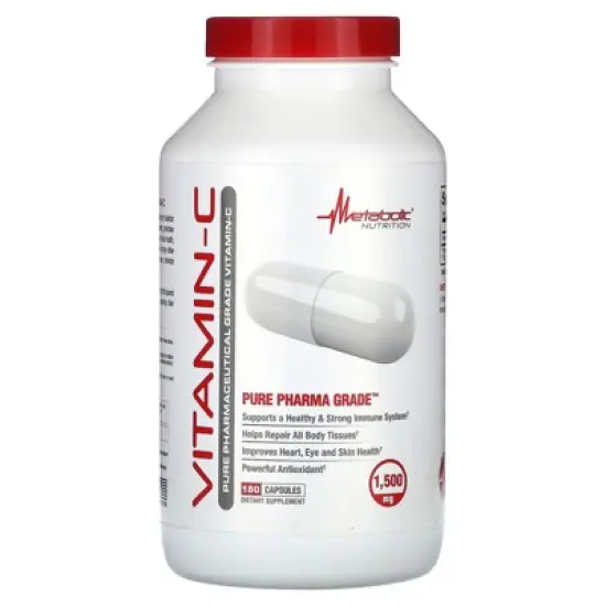 Metabolic Nutrition Vitamin-C, 180 Capsules (750 mg per Capsule) image {4}