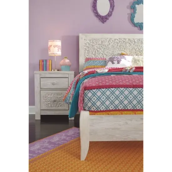 Full Paxberry Panel Headboard Whitewash - Signature Design by Ashley image {5}