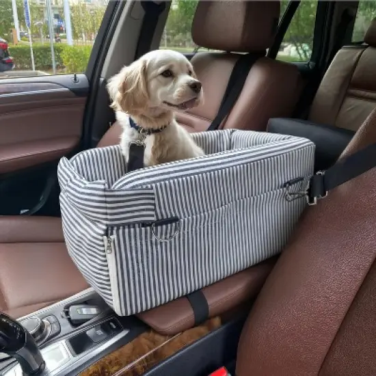 Foam Center Console Dog Car Seat for Small Dogs Under 13 lbs image {6}