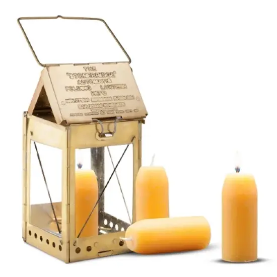 Kings County Tools Folding Lantern with 3 Candles image {6}