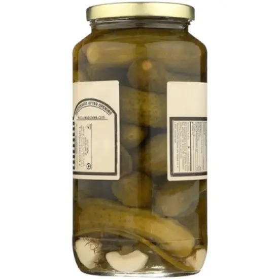 McClure's Whole Garlic & Dill Pickles - Case of 6/32 oz image {2}