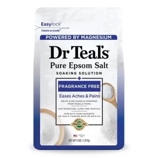 Dr Teal's Epsom Salt Magnesium Soak - Fragrance-Free - 4 lbs image {6}