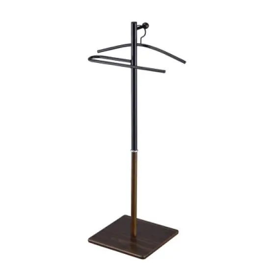 Kumo Freestanding Metal Organizer with Removable Hanger Trouser Bar Valet Stand - Proman Products image {6}