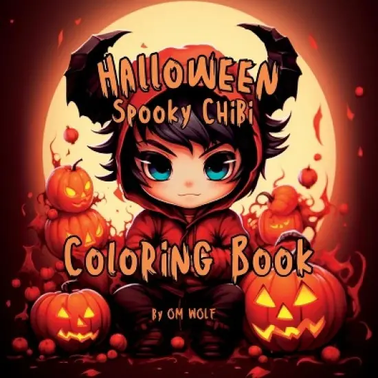 Halloween Spooky Chibi Coloring Book - by  Om Wolf (Paperback) image {1}