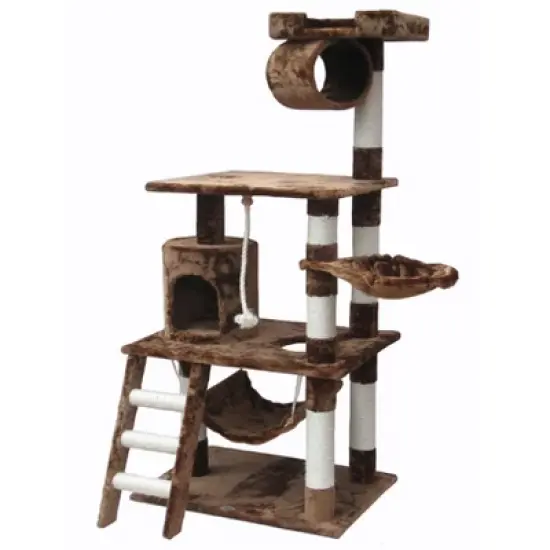 Go Pet Club 62" Classic Cat Tree with Sisal Covered Posts F67 image {2}