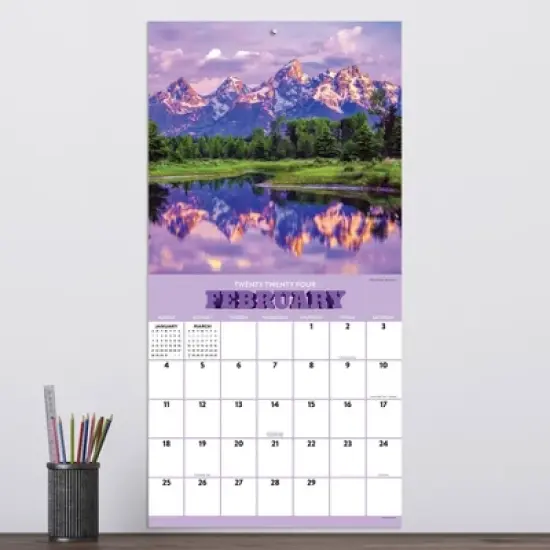 TF Publishing 2024 Wall Calendar 12"x12" Mountains image {2}