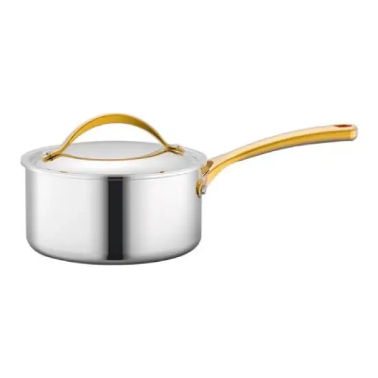 NutriChef 3-quart Sauce Pot Kitchen Cookware w/ Interior Coated Prestige Ceramic Non-Stick Coating image {1}