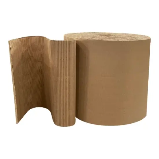 UOFFICE Corrugated Wrap 18" x 250' x 1/8" Thick - B Flute - Cardboard Wrap image {3}