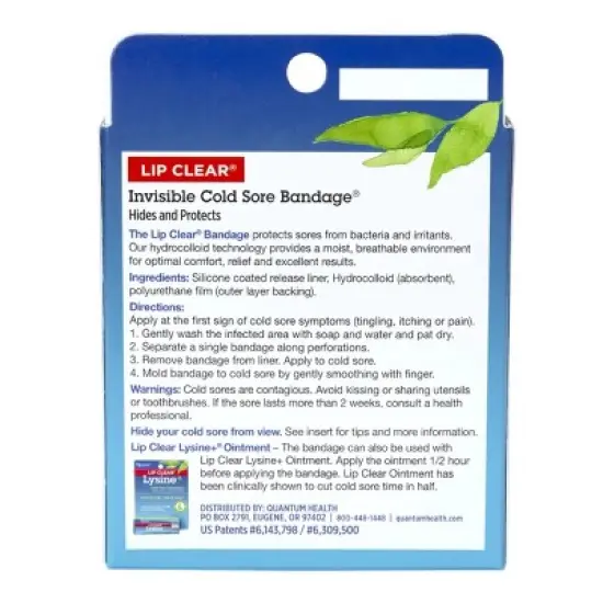 Lip Clear Invisible Cold Sore Bandage - 12ct image {1}