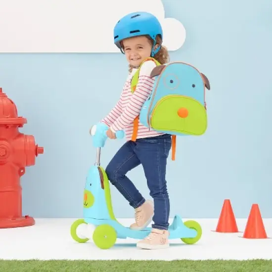Skip Hop Kids' 3-in-1 Ride On Scooter and Wagon Toy - Dog image {7}