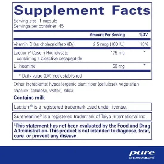 Pure Encapsulations Sereniten Plus - Support for Occasional Stress and Restful Sleep* - 45 Capsules image {1}