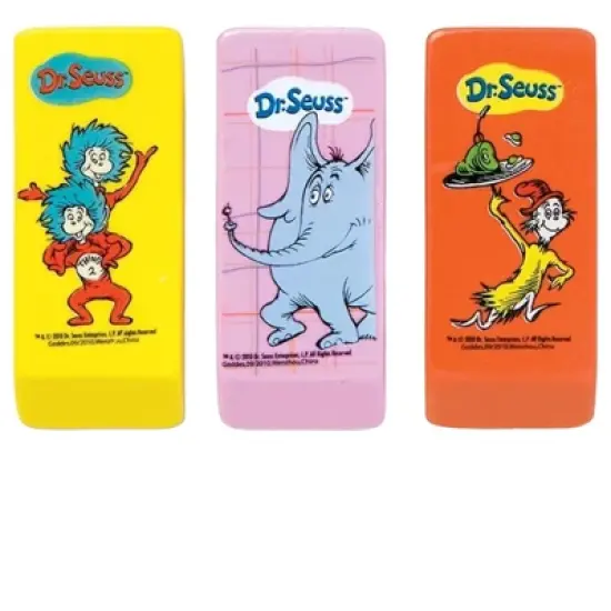 Fun Book Characters Meet Classic Erasers! Beveled Erasers with Designs (12 Pack) image {3}