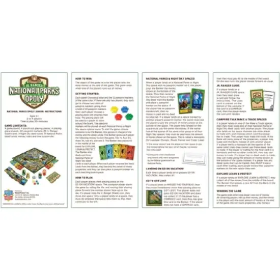 MasterPieces Kids Board Games - Junior Ranger National Parks Opoly Jr. image {4}
