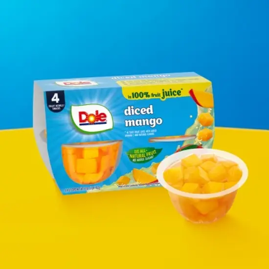 Dole Mangos in Juice Fruit Cups - 4oz/4ct image {4}
