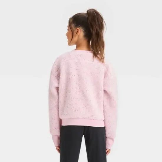 Girls' Faux Fleece Shearling Pullover - All in Motion&trade; image {1}