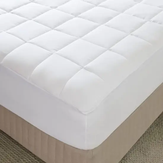 NicBex Microfiber Quilted White Mattress Pad for Stain-Resistant & Moisture Wicking,Bedroom Bed Mattress in a Box image {3}