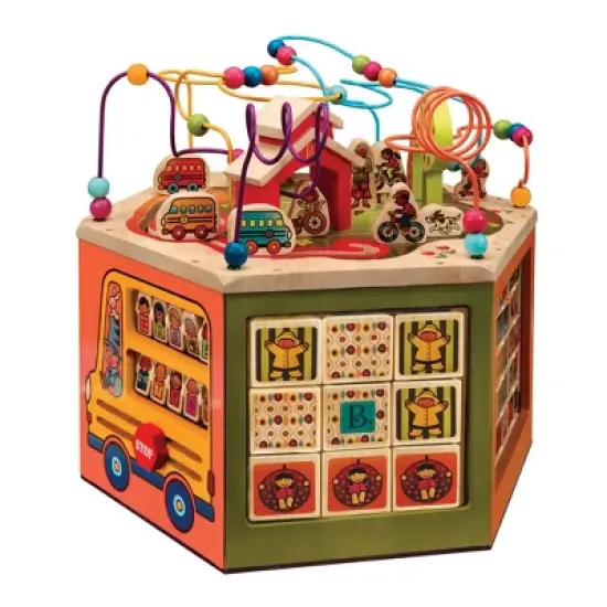 B. toys Wooden Activity Cube - Youniversity image {6}