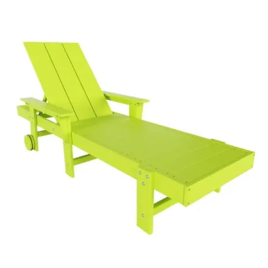 WestinTrends Ashore Modern Reclining Chaise Lounge With Arms & Wheels image {12}