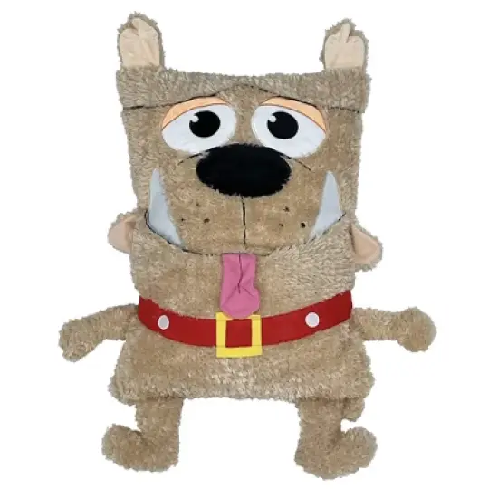 Shamzees: Dog - Brown - Plush Pillow Cover, Soft Huggable Animal Character image {5}